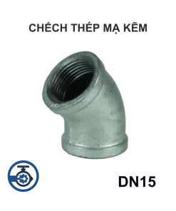 Chếch thép mạ kẽm DN15