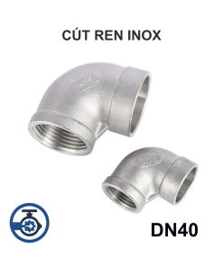 Cút ren inox DN40
