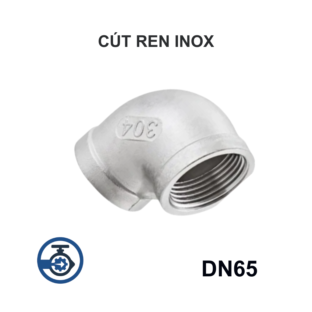 Cút ren inox DN65 13 Cút ren inox DN65