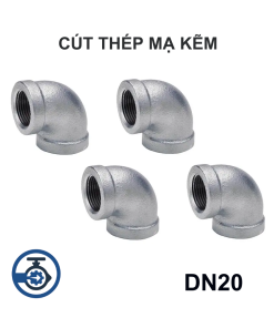 Cút thép mạ kẽm DN20