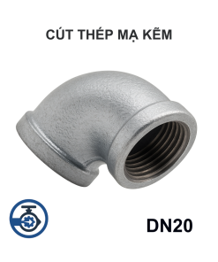 Cút thép mạ kẽm DN20