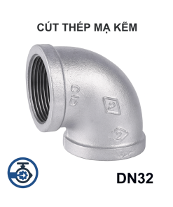 Cút thép mạ kẽm DN32