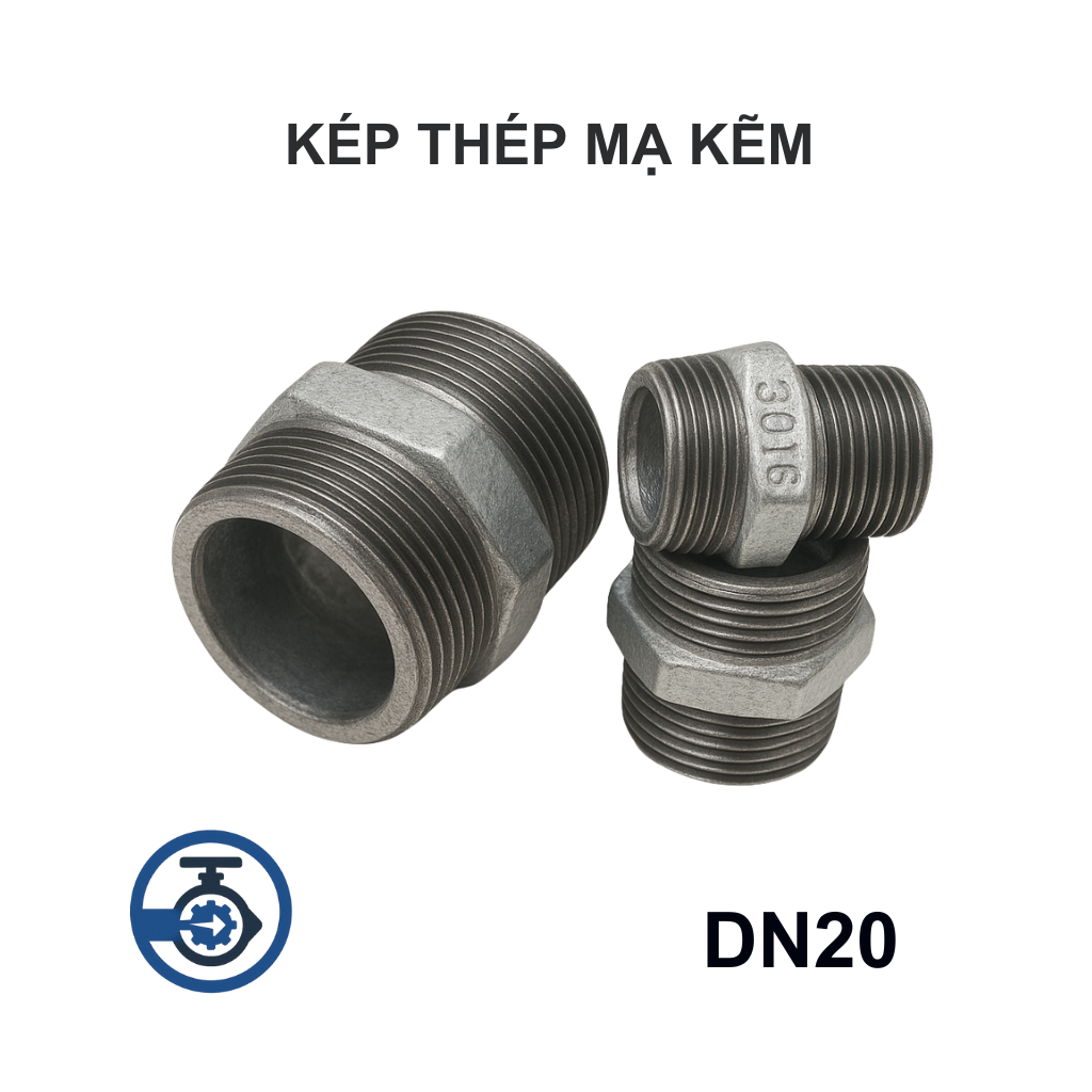 Kép thép mạ kẽm DN20 13 Kép thép mạ kẽm DN20