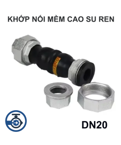 Khớp nối mềm cao su ren DN20