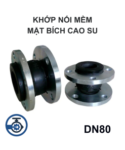 Khớp nối mềm mặt bích cao su DN80