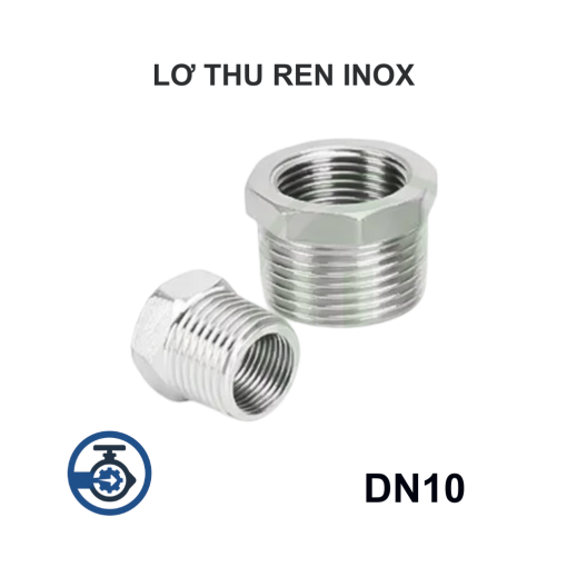 Lơ thu ren inox DN10 (Φ17 - 3/8