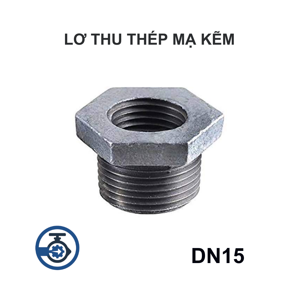 Lơ thu thép mạ kẽm DN15 13 Lơ thu thép mạ kẽm DN15