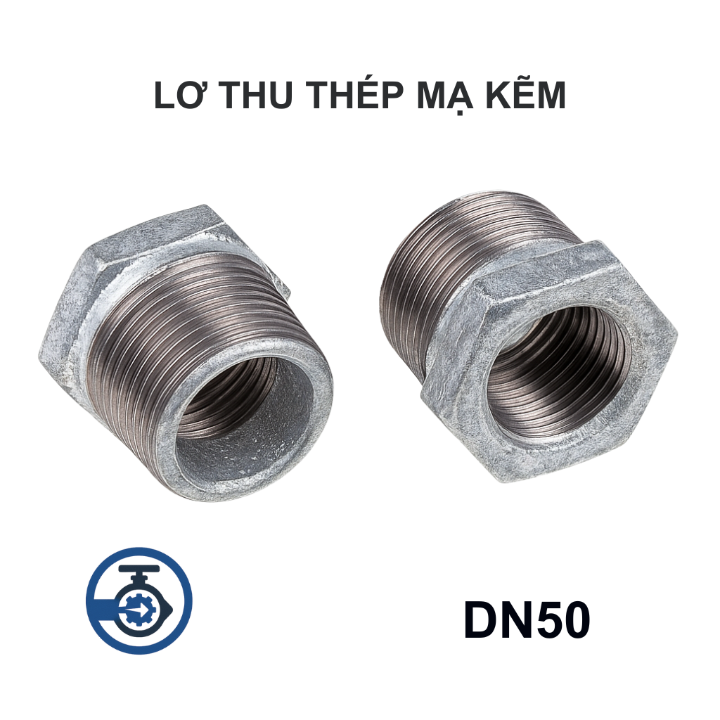 Lơ thu thép mạ kẽm DN50 13 Lơ thu thép mạ kẽm DN50