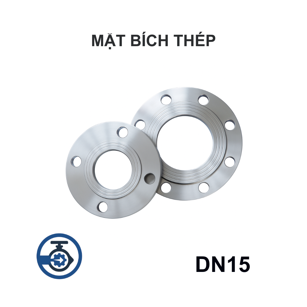 Mặt bích thép mạ kẽm DN15 10 Mặt bích thép mạ kẽm DN15