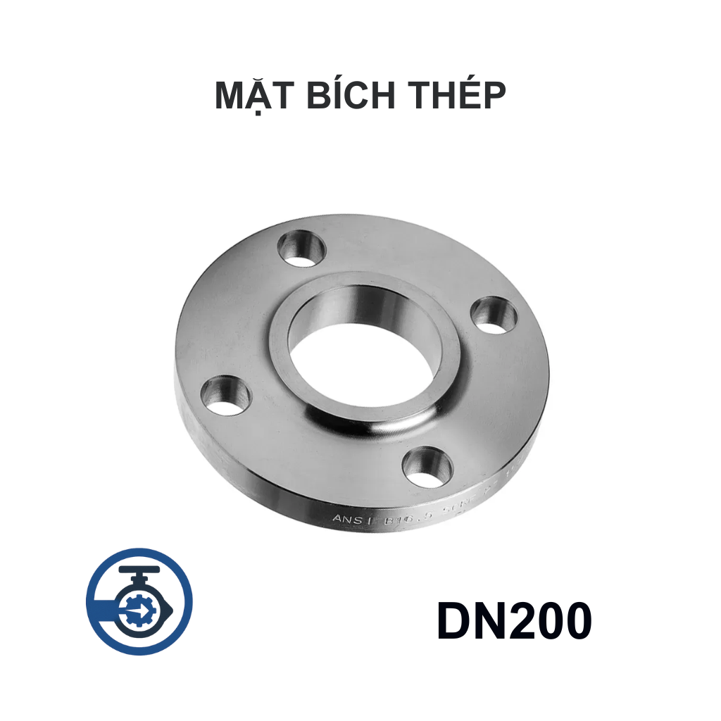 Mặt bích thép mạ kẽm DN200 10 Mặt bích thép mạ kẽm DN200