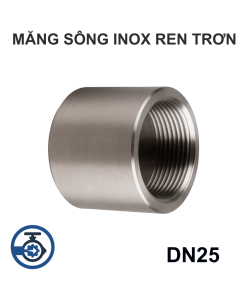 Măng sông Inox ren trơn DN25