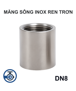 Măng sông Inox ren trơn DN8