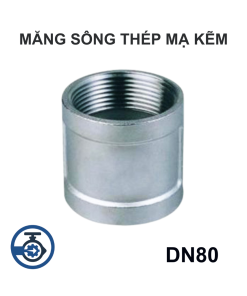Măng sông thép mạ kẽm DN80