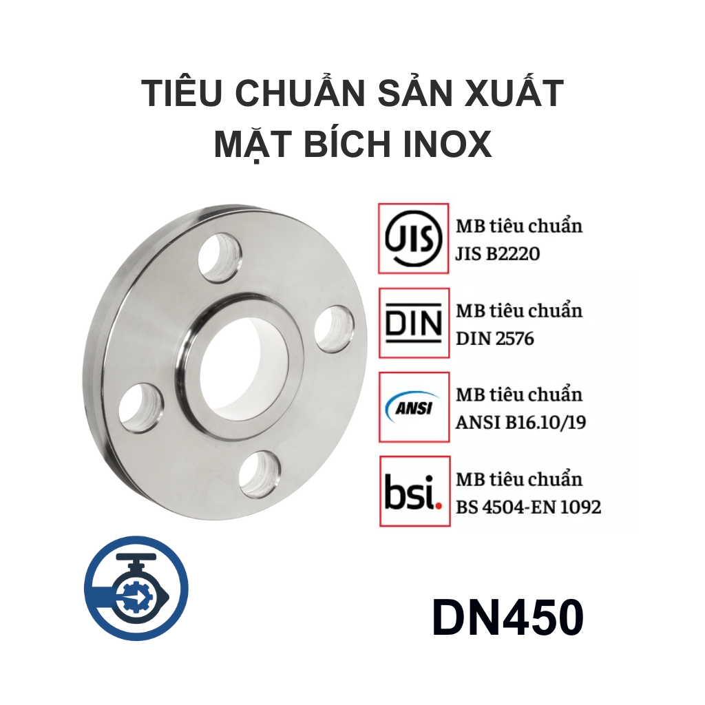 Mặt bích Inox DN450 11 Mặt bích Inox DN450