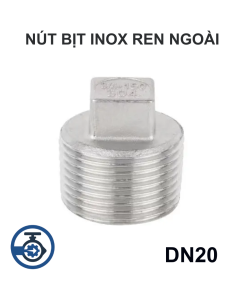 Nút bịt inox ren ngoài DN20