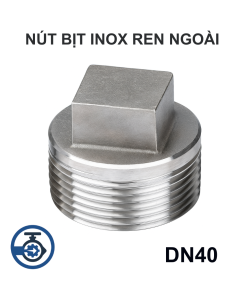 Nút bịt inox ren ngoài DN40