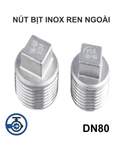 Nút bịt inox ren ngoài DN80