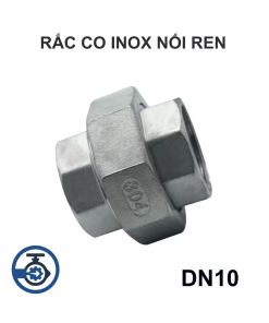 Rắc co inox nối ren DN10
