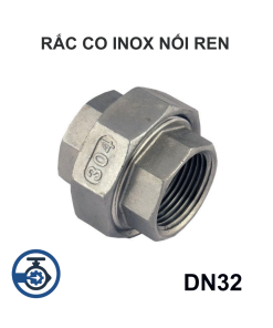 Rắc co inox nối ren DN32 (Phi 42 - 1 1/4
