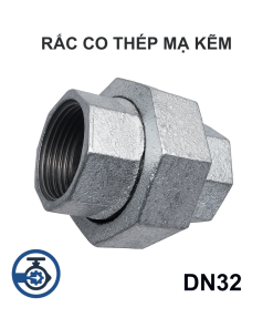 Rắc co thép mạ kẽm DN32