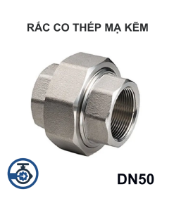 Rắc co thép mạ kẽm DN50