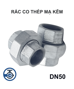 Rắc co thép mạ kẽm DN50