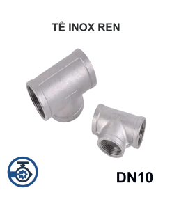 Tê inox ren DN10
