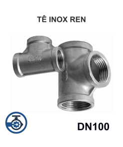 Tê inox ren DN100