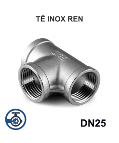 Tê inox ren DN25