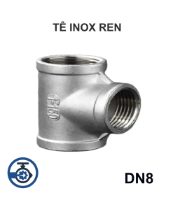 Tê inox ren DN8