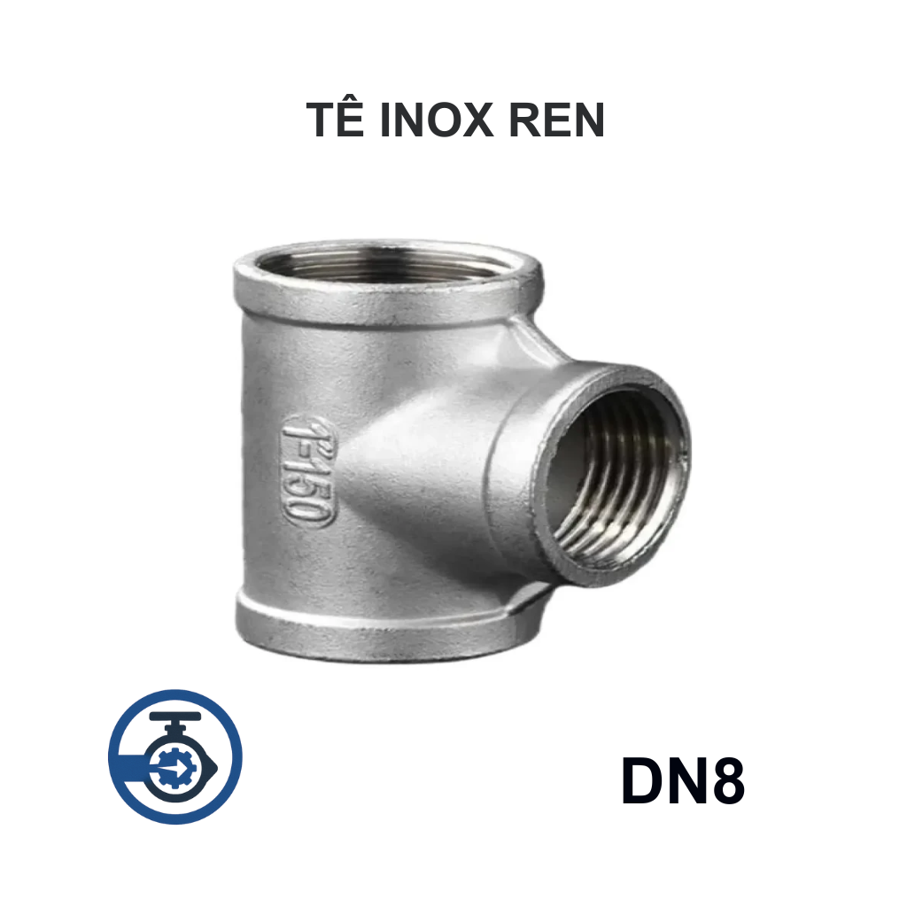 Tê inox ren DN8 10 Tê inox ren DN8