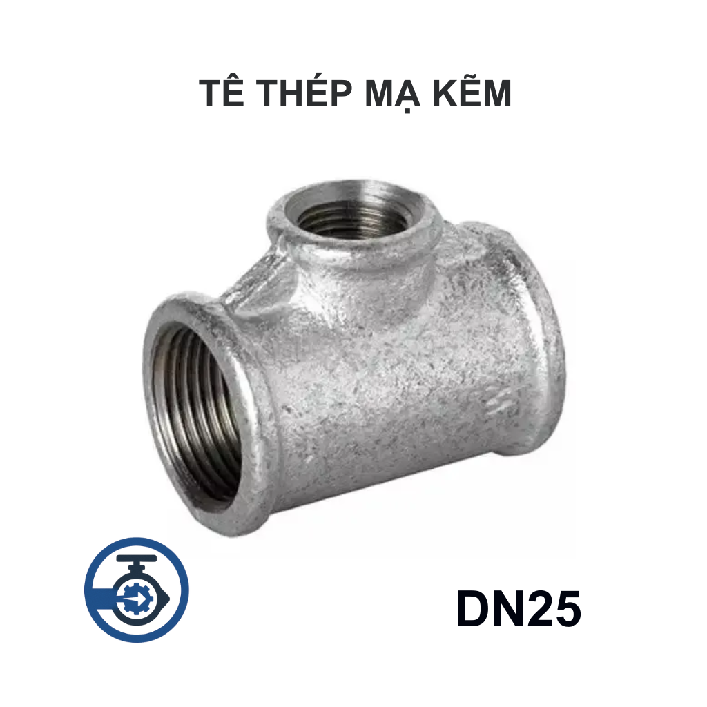 Tê thép mạ kẽm DN25 10 Tê thép mạ kẽm DN25