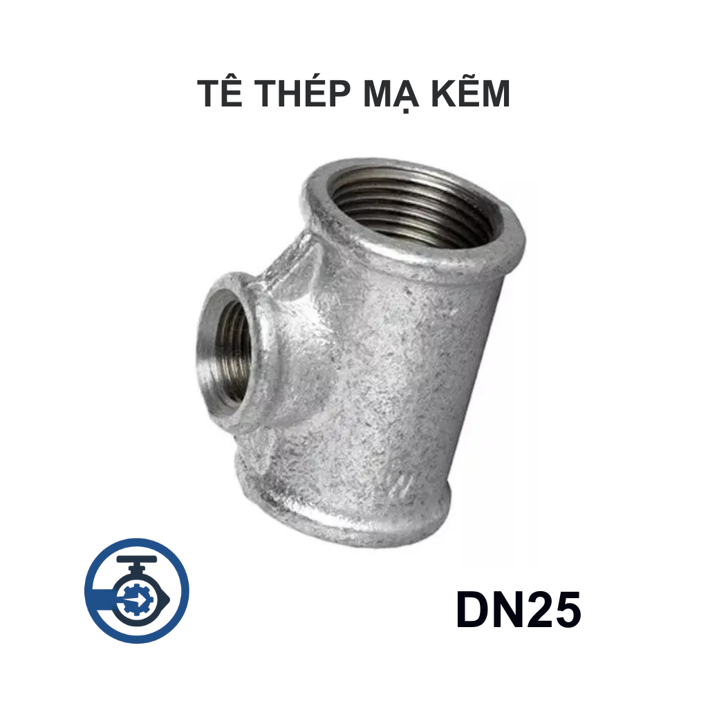 Tê thép mạ kẽm DN25 13 Tê thép mạ kẽm DN25