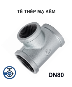 Tê thép mạ kẽm DN80