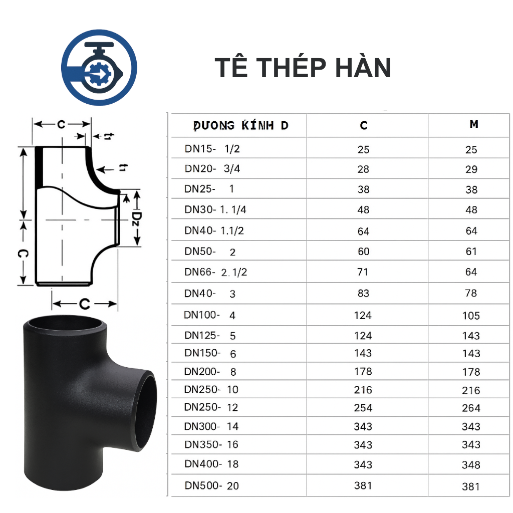 Tê thép hàn 6 Tê thép hàn